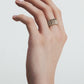 82 GRAND MODÈLE RING IN YELLOW AND WHITE GOLD