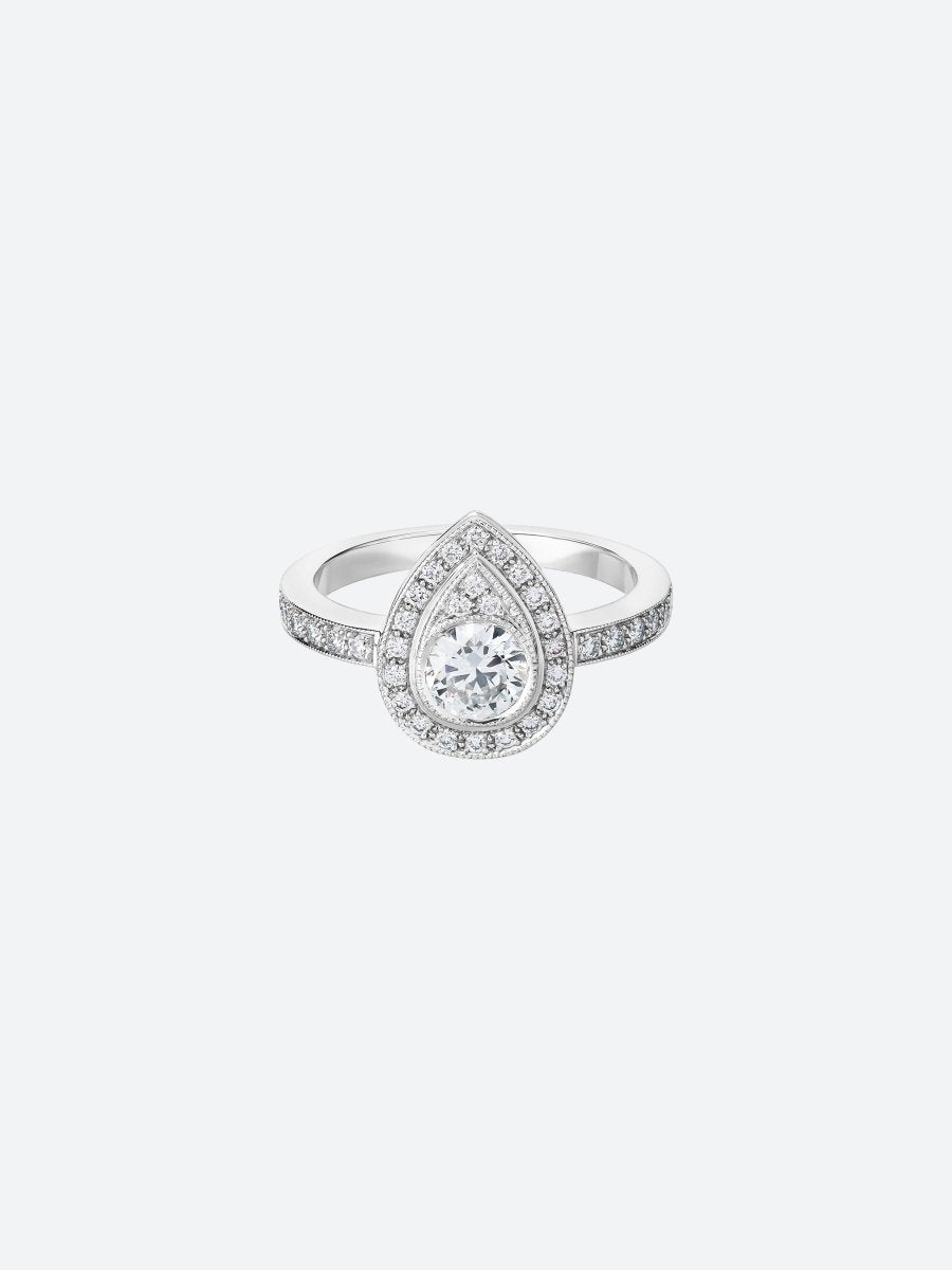 SOLITAIRE POIRE OR BLANC DIAMANT - Copin